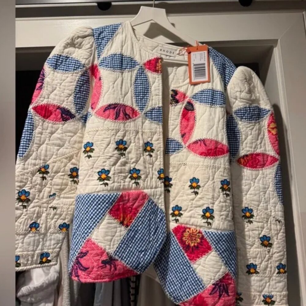 NWT Rhode Sabrina Jacket prisca patchwork NWT - image 2